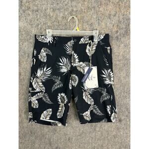 Craft + Flow Voyage Men's Shorts Black Tan Tropical Size 34 (NWT) Stretch